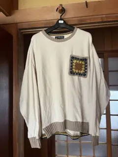 CUBE SUGAR グラニースクエアポケット スウェット Mサイズ ゆったり