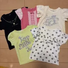 【まとめ売り】女の子Tシャツ 110cm 5枚セット
