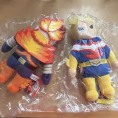 オールマイト エンデヴァー ヒロアカ原画展 ぬいぐるみセット - メルカリ