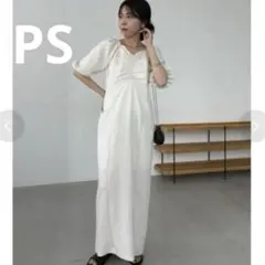 新品タグ付】CAPRICIEUX LE'MAGE ウェーブネックギャザーワンピ - メルカリ