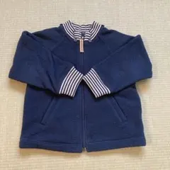 miki HOUSE フリースジャケット 100cm ネイビー