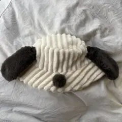 スヌーピー フリース帽子