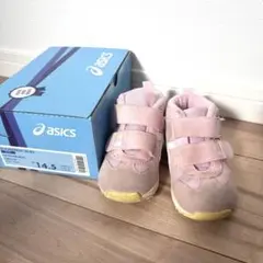 asics スニーカー キッズ 14.5cm ピンク