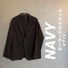 Navy ネイビー テーラードジャケット 黒　Mサイズ　ブラックのサムネイル
