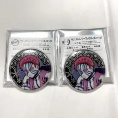 鬼滅の刃 レリーフメタル缶バッジ 猗窩座 2点セット AGF2025 アニプレ