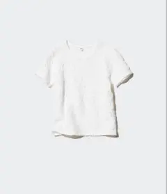 ユニクロ　シャリング　Tシャツ　白　XL