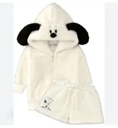 スヌーピー　フリース　セットアップ