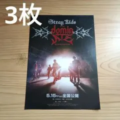 3枚　Stray Kids THE domin ATE 映画フライヤー　スキズ