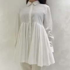 新品タグ付⭐️25SS 洗えるフリルブラウス エムプルミエ エム 
