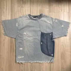 ZARA ダメージ加工Tシャツ