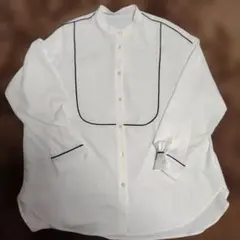 GRL ホワイト長袖シャツ Fサイズ