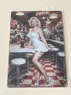 マリリン・モンロー コカ・コーラ レトロ ブリキ看板 インテリア