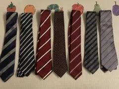 ブランド シルク ネクタイ 7本セット 絹 シルク100 ビジネス 冠婚葬祭