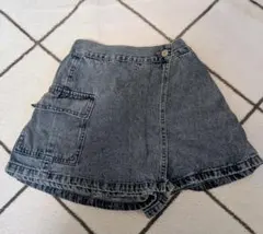 子供服GU デニム キュロットスカート ポケット付き