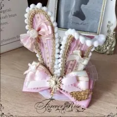 ミニハット　ヘッドドレス　ロリータ　うさぎ　ウサ耳のサムネイル