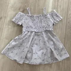 après les cours ベビー水着　オフショルダーワンピース