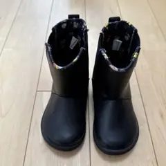 キッズブーツ 黒 ミッキー柄