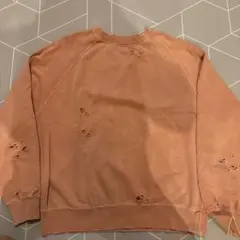 monkey time ダメージ加工 クルーネック トレーナー