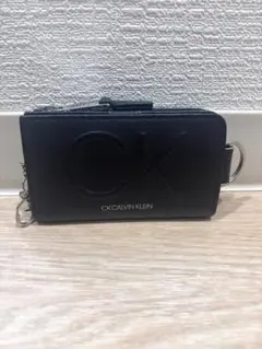 【美品】CK CALVIN KLEIN ブラックキーケース