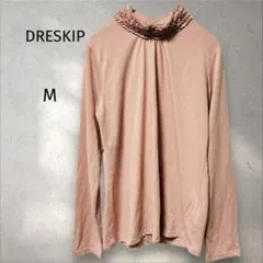 【480円均一】ドレスキップ＊ フリルネック【M】トップス　ピンク　長袖のサムネイル