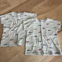 スニーカー柄 Tシャツ 2枚セット 90cmのサムネイル