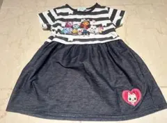 ギャビーのドールハウス　ストライプ柄半袖ワンピース 110