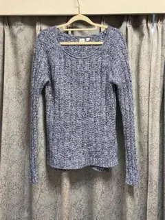 gap サマーセーター 青 ブルー XXS 混ざり 綿 コットン トップス