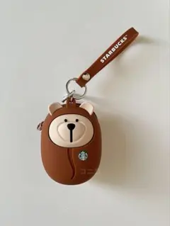 韓国 Starbucks コーヒー豆ベアリスタ キーリング ポーチ Sg
