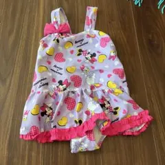 ミニーマウス フリル水着 100cm