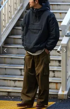 HINSON　ヒンソン　プルオーバー中綿ブルゾン　リバーシブル　М