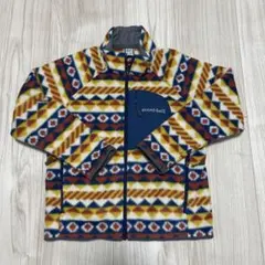 mont-bell フリースジャケット 幾何学模様