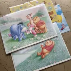 ディズニー【くまのプーさん/グリーティングカード2種】おまけ付 匿名送料込み！