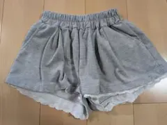 ♡ショートパンツ♡XS♡グレー ♡フリル付き ♡スウェット♡