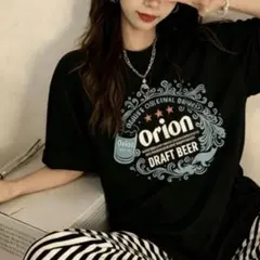 Orion DRAFT BEER 半袖Tシャツ ブラック
