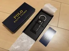 Polo Ralph Lauren 黒 レザー キーホルダー