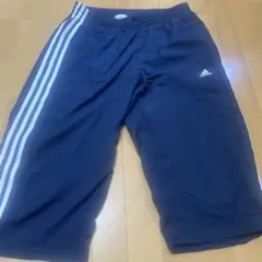 adidas ネイビー ハーフパンツ ストライプ