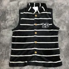 LOGOS DAYS ストライプ ボアベスト ルームウェア M・ロゴス・新品
