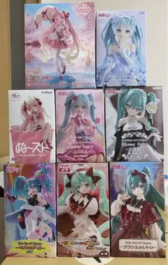 初音ミク プライズフィギュア まとめ売り 8体セット