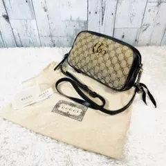 GUCCI ショルダーバッグ　GG総柄　ゴールド金具　ゴールドロゴ　キルティングのサムネイル