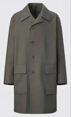 ブロックテックコート M オリーブ ユニクロUNIQLO