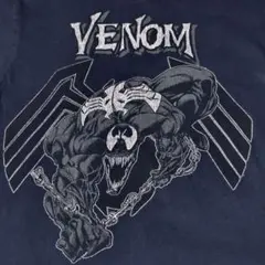 ​【MARVEL】ヴェノム VENOM プリントTシャツ ネイビー Sサイズ
