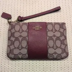 COACHコーチ　リストレットポーチ　美品のサムネイル