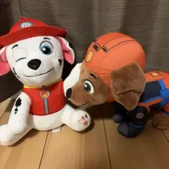 パウパトロール ぬいぐるみ 2体セット　ズーマ、マーシャル　未使用