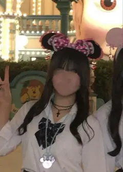 ミニーカチューシャ　イヤリング　水玉