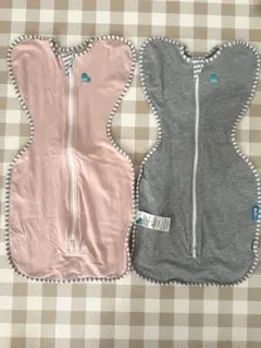 LOVE TO DREAM スワドル 2枚セット ピンク グレー