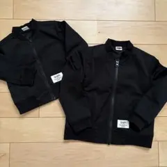 美品。SHIPS KIDS ブラック ジップアップジャケット