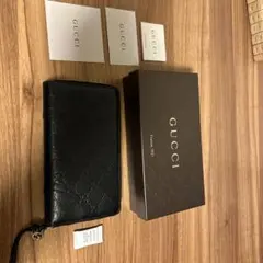 Gucci グッチシマ 黒長財布