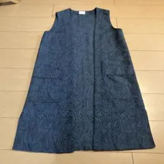 ラディエイト　ペイズリー柄ロングジレ　￼ロングベスト　ヤマダヤ