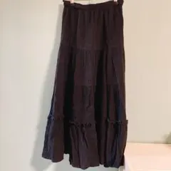 大特価❣️【サマンサモスモス】フリルスカート　フリーサイズ　ブラック