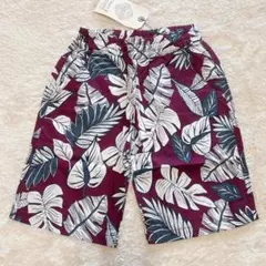 【新品タグ付】Ocean&Ground モンステラ柄 ハーフパンツ 140